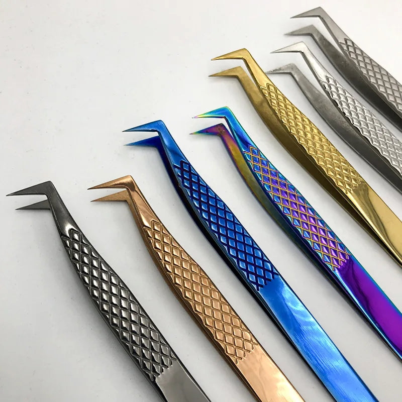 Stainless Steel High Precision Eyelash Tweezers