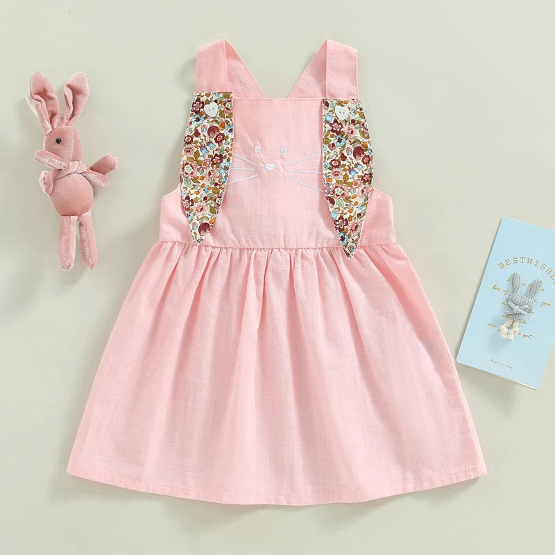 Easter Princess Toddler Kids Baby Girls Dress 1-4Years Floral Print