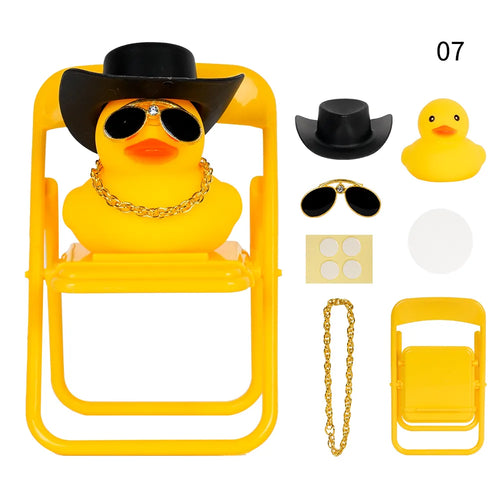 Car Duck Car Rubber Dashboard Decorations Ornament Yellow Duck with