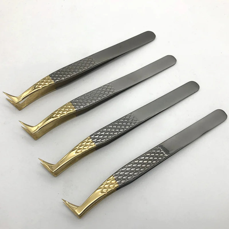 Stainless Steel High Precision Eyelash Tweezers