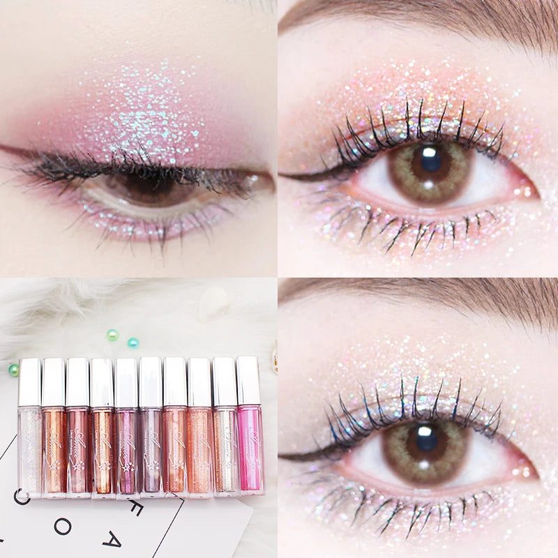GILLTER SHIMMER EYE SHADOW 10 COLORS