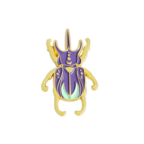 Floral Insects Enamel Pins Custom Nature Moth Cicada Scorpion