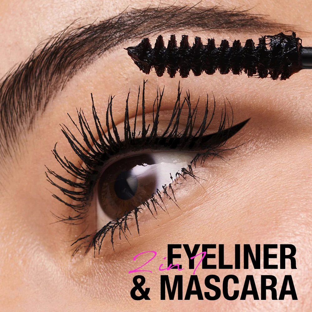 O.TWO.O 2 in 1 waterproof Long-lasting Mascara Eyeliner Pencil