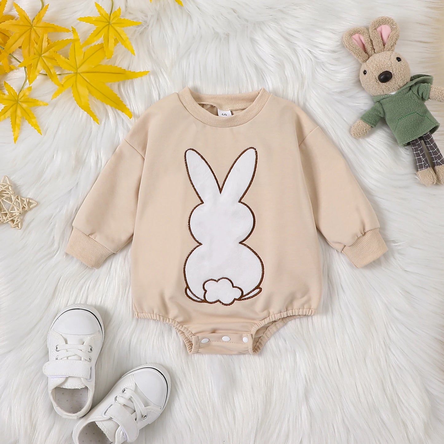 FOCUSNORM 0-5Y Autumn Baby Boys Girls Sweatshirts/Rompers Bunny