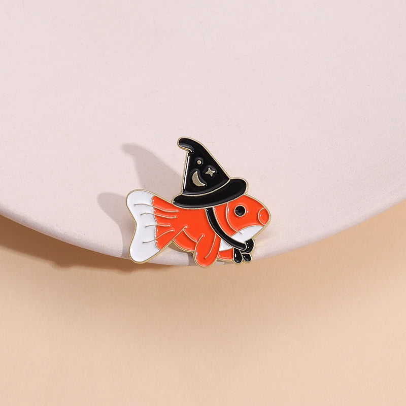 Goldfish Enamel Pins Custom