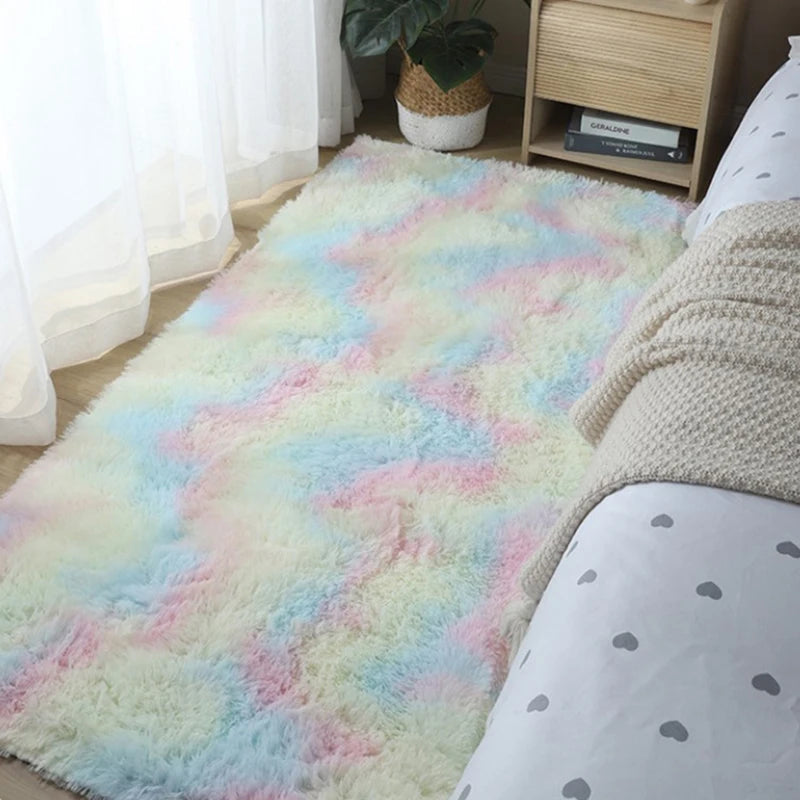 Nordic Thick Carpet Plush Living Room Bedroom Bed Blanket Floor
