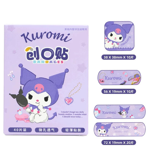 MINISO Kawaii Mikko Care Bears Waterproof Band-Aid 40Pcs Anime Sanrio