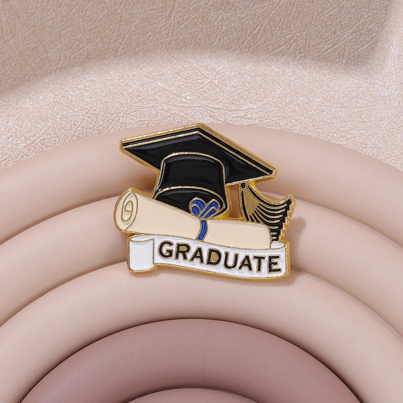 Graduation Enamel Pins Custom Students Bachelor Cap