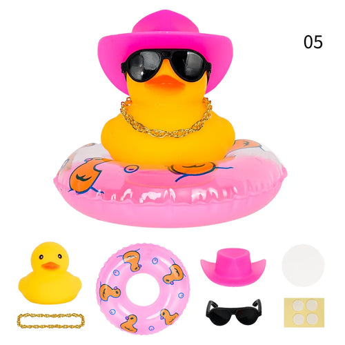Car Duck Car Rubber Dashboard Decorations Ornament Yellow Duck with