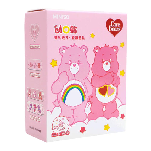 MINISO Kawaii Mikko Care Bears Waterproof Band-Aid 40Pcs Anime Sanrio