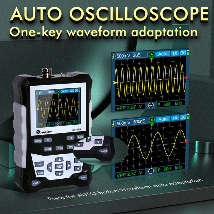 ET120M 120MHz Digital Color Simulation Oscilloscope