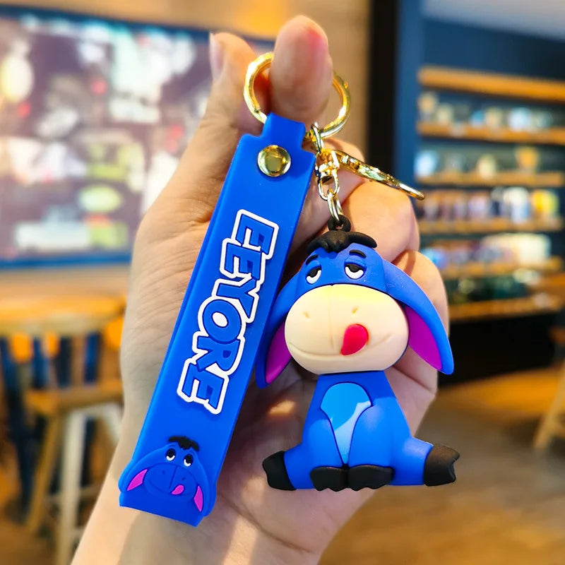 Disney Stitch Keychain 5-Pack - Cute Lilo & Stitch Keyrings, Durable Anime Keychains for Women Men Kids, Multi-Color Gift Set