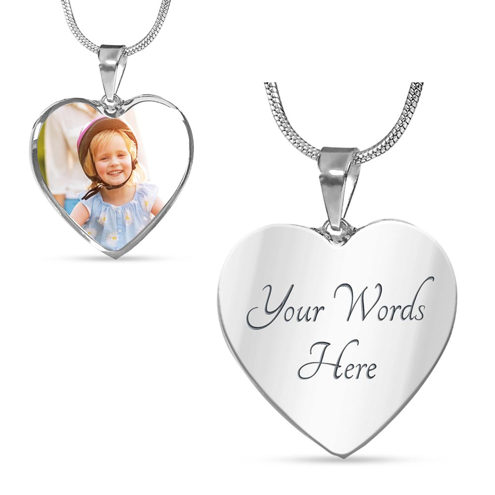 Keepsake Heart Pendent Custom Engraving