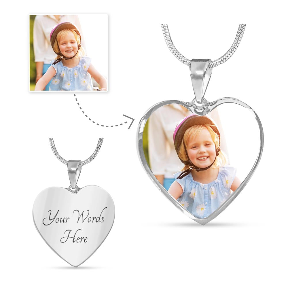 Keepsake Heart Pendent Custom Engraving