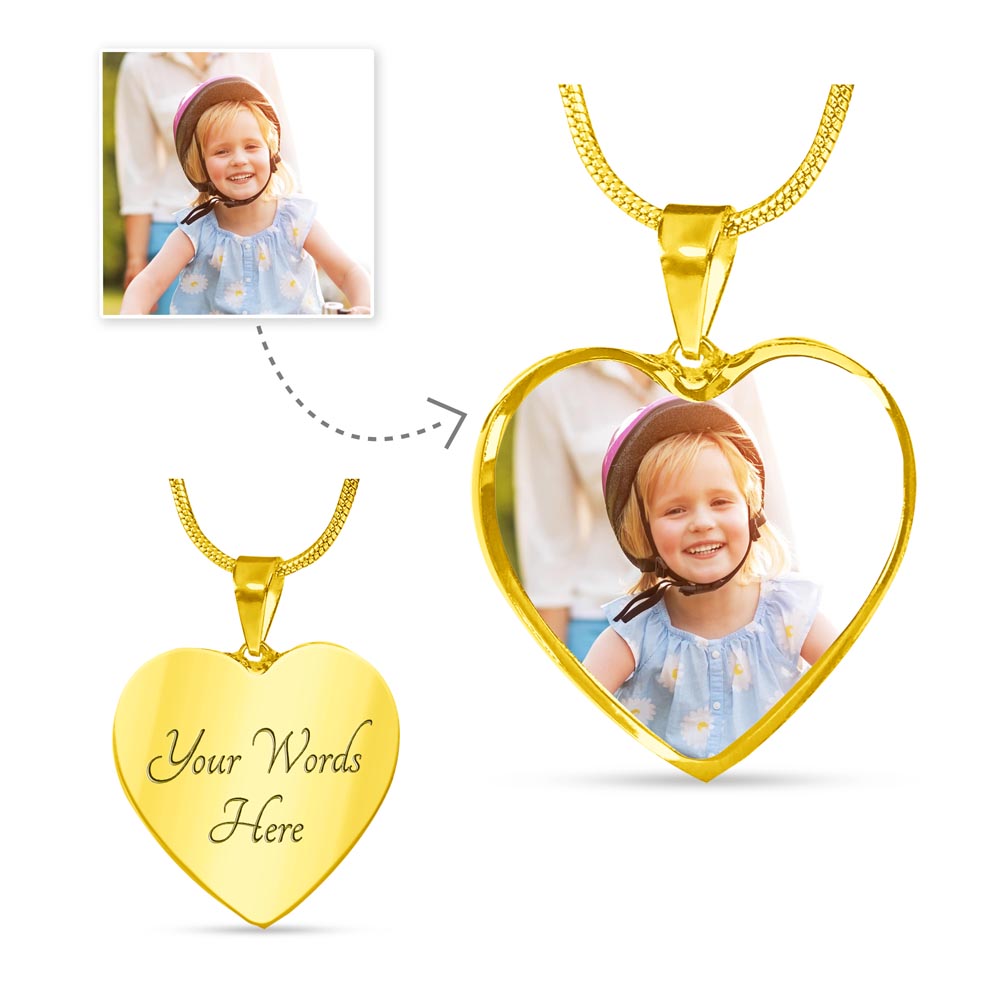 Keepsake Heart Pendent Custom Engraving
