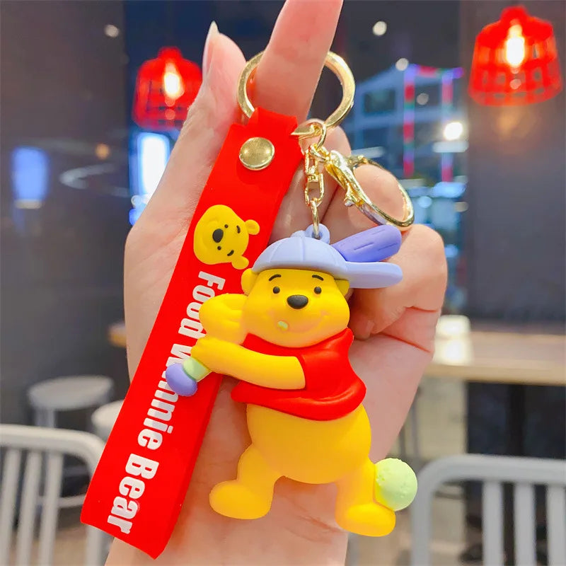 Disney Stitch Keychain 5-Pack - Cute Lilo & Stitch Keyrings, Durable Anime Keychains for Women Men Kids, Multi-Color Gift Set