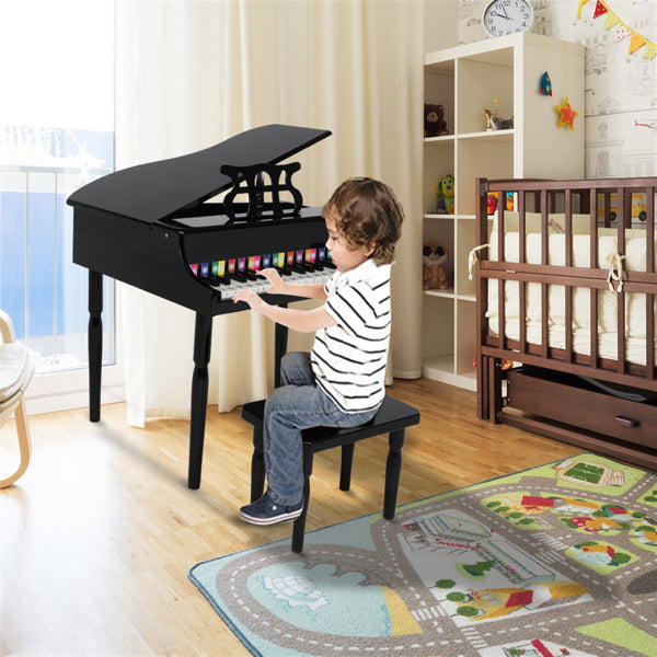30-key Children's Wooden Piano with Music Stand
