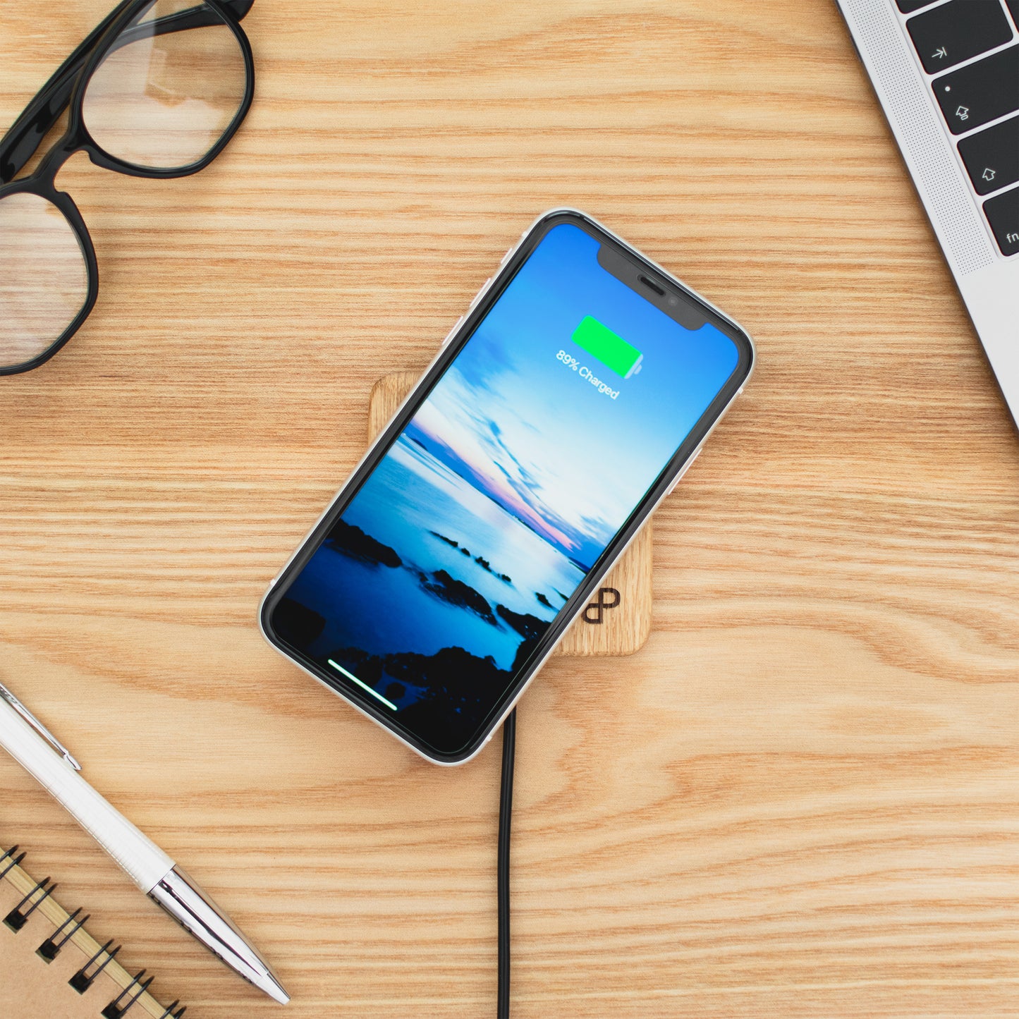 Handcrafted Wooden Wireless Fast Charging Phone Station
