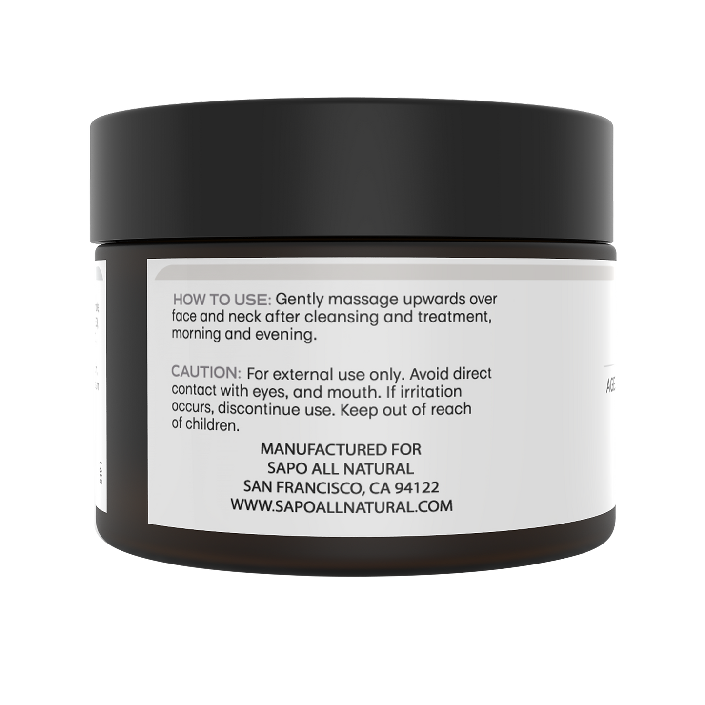 Sapo All Natural Night Cream with Hyaluronic Acid, Niacinamide and