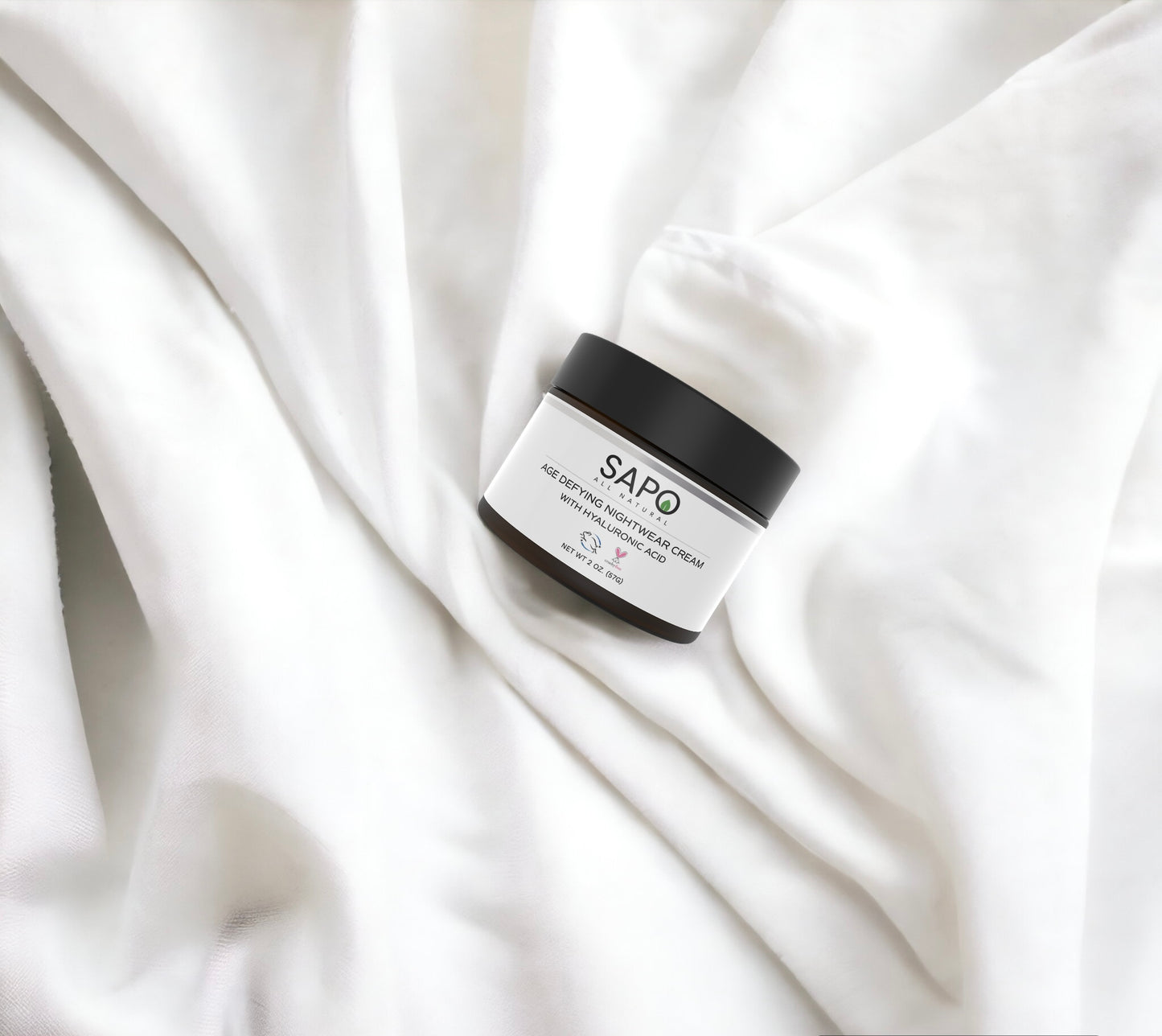 Sapo All Natural Night Cream with Hyaluronic Acid, Niacinamide and