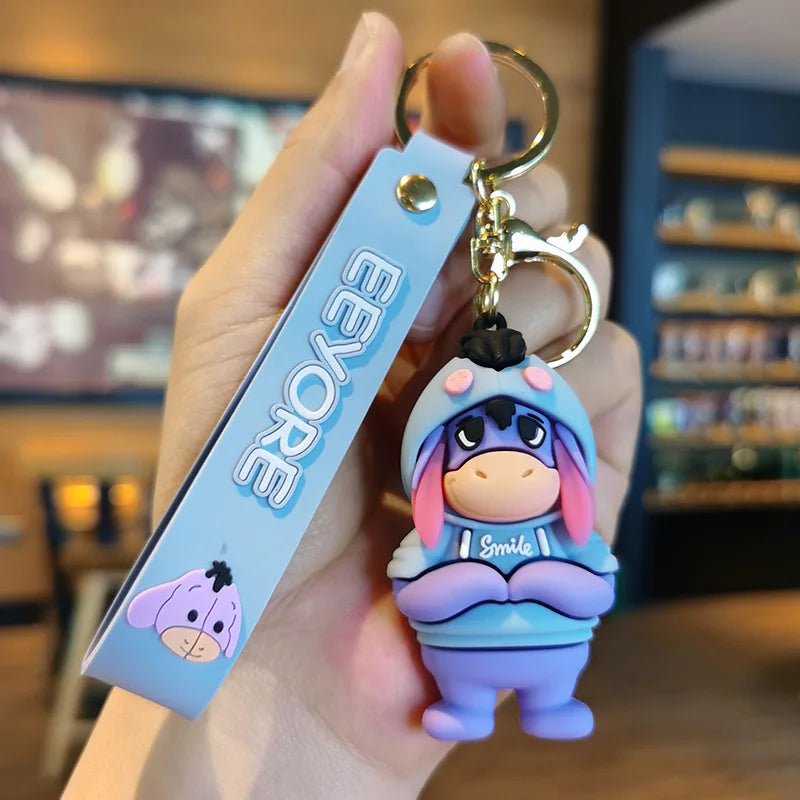 Disney Stitch Keychain 5-Pack - Cute Lilo & Stitch Keyrings, Durable Anime Keychains for Women Men Kids, Multi-Color Gift Set