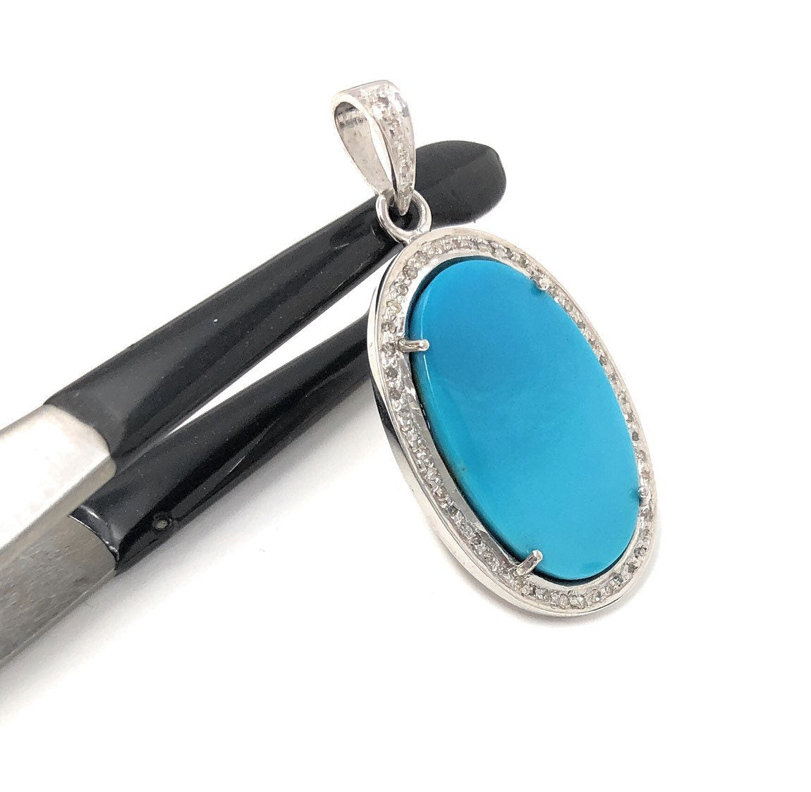 Sleeping Beauty Arizona Turquoise Pendant