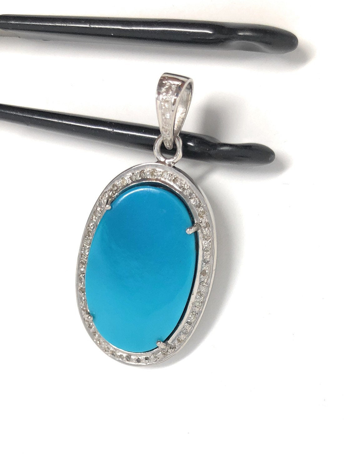 Sleeping Beauty Arizona Turquoise Pendant