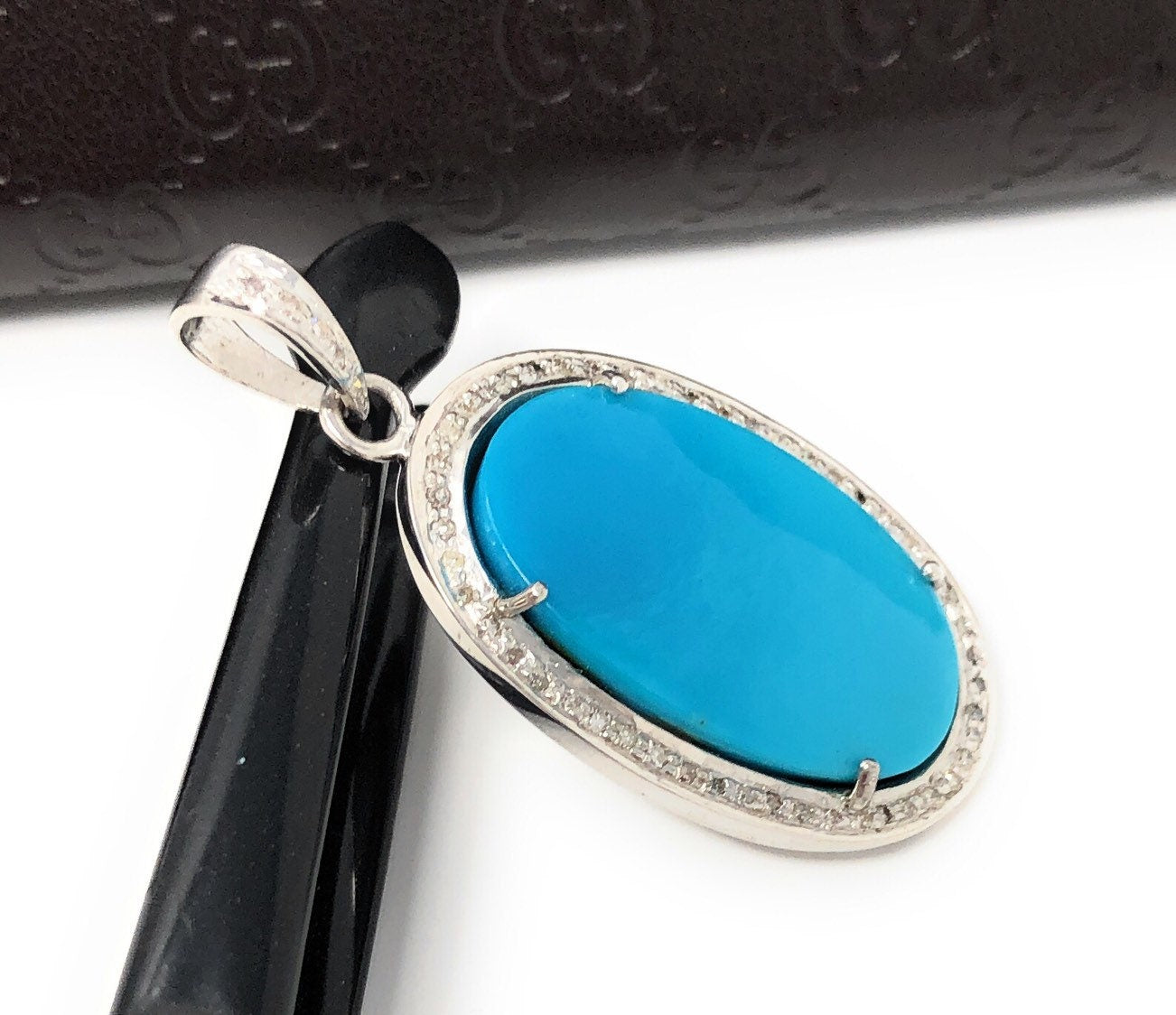 Sleeping Beauty Arizona Turquoise Pendant