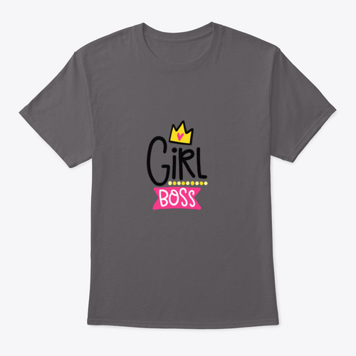 Girl Boss Crown And Decor Elements Typography Design T-Shirt