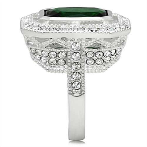 SS002 - 925 Sterling Silver Ring with Synthetic Glass