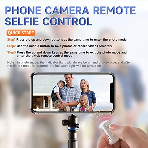 White Ring Remote Bluetooth for Iphone /Android Tik tok App