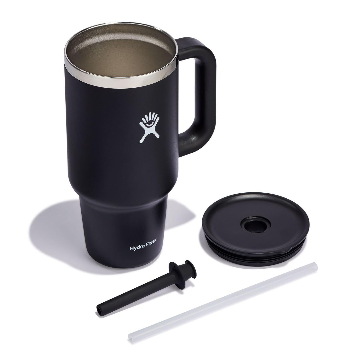 Hydro Flask All Around Travel Tumbler with Handle 32 Oz Trillium, Stainless Steel