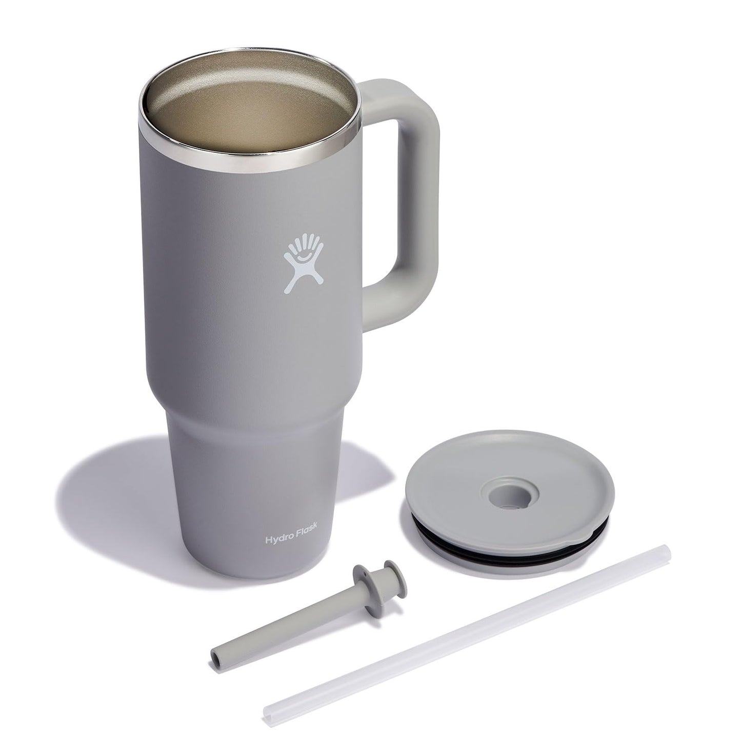 Hydro Flask All Around Travel Tumbler with Handle 32 Oz Trillium, Stainless Steel