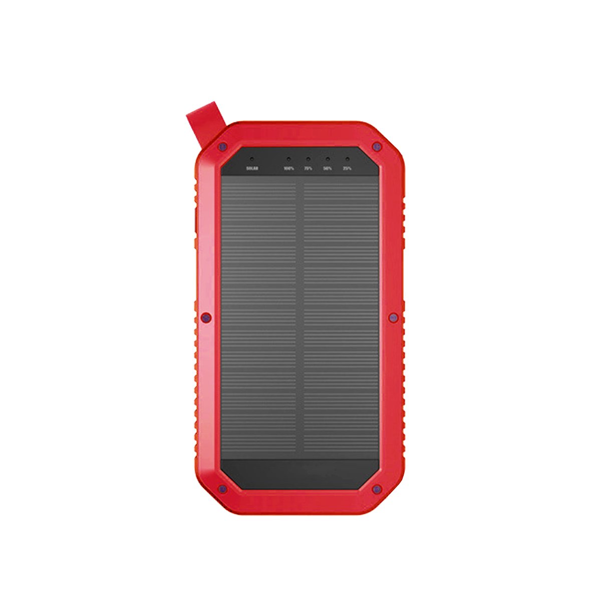 Solar Powered Waterproof LED Light 3 USB Ports Multi Charger 10,000 mAh