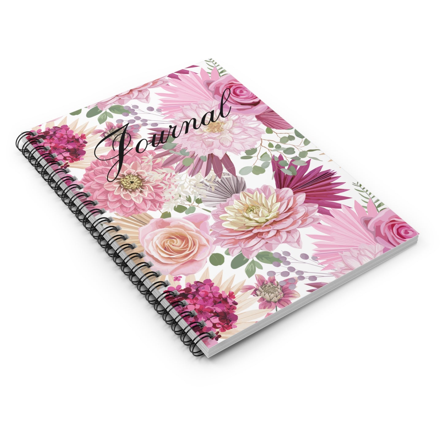 Spring Flowers Journal Spiral Notebook - Ruled Line