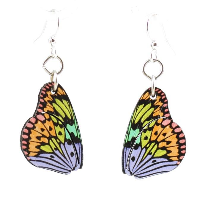 Brilliant Butterfly Wing Blossoms #170 Earrings