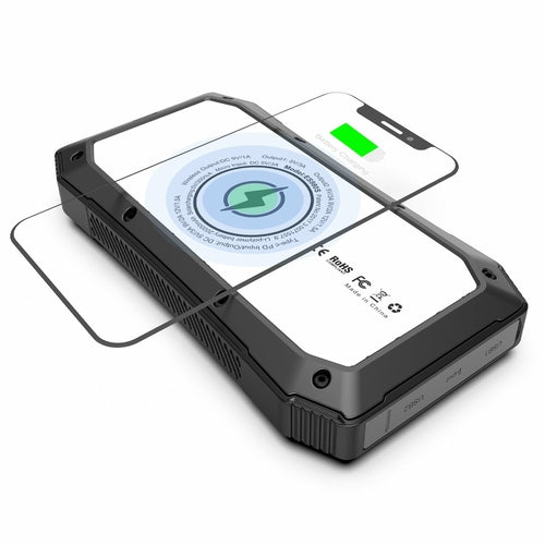 Solar Powered Waterproof LED Light 3 USB Ports Multi Charger 10,000 mAh