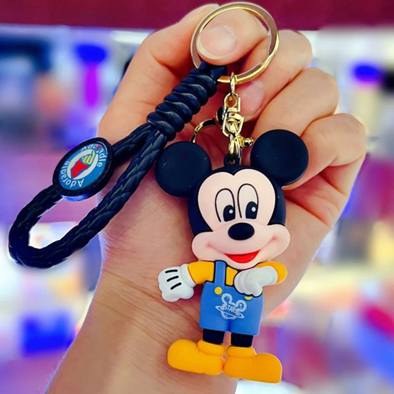 Disney Stitch Keychain 5-Pack - Cute Lilo & Stitch Keyrings, Durable Anime Keychains for Women Men Kids, Multi-Color Gift Set