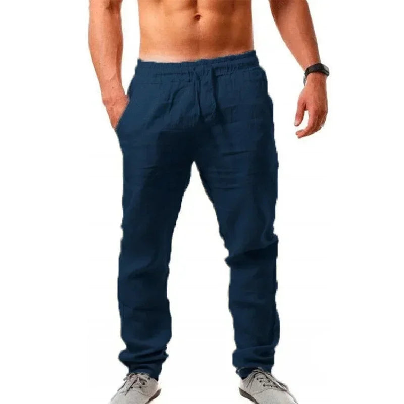 Men's Linen Drawstring Pants