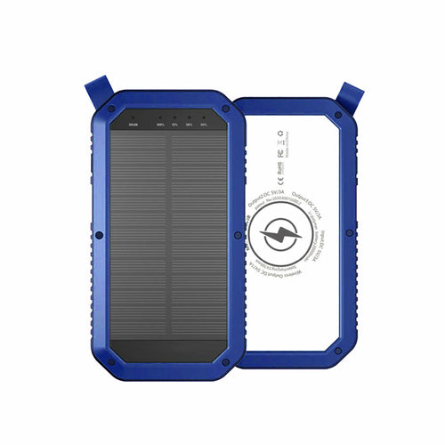 Solar Powered Waterproof LED Light 3 USB Ports Multi Charger 10,000 mAh
