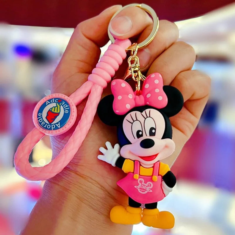 Disney Stitch Keychain 5-Pack - Cute Lilo & Stitch Keyrings, Durable Anime Keychains for Women Men Kids, Multi-Color Gift Set
