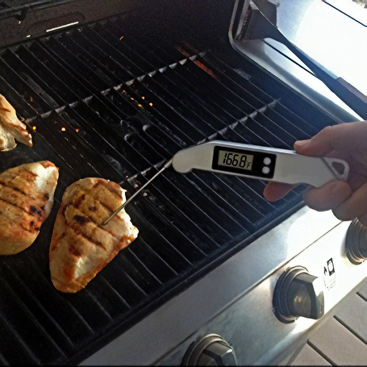 MAD MAN Digital Food Thermometer Silver