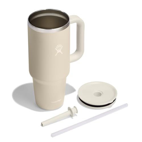 Hydro Flask All Around Travel Tumbler with Handle 32 Oz Trillium, Stainless Steel
