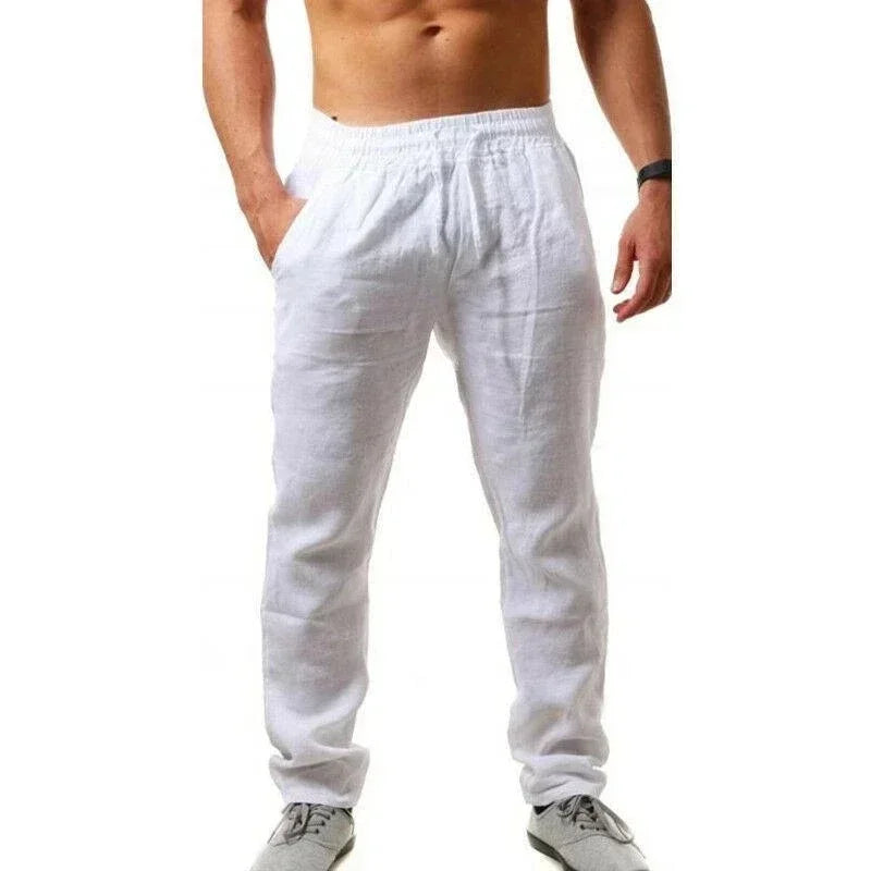 Men's Linen Drawstring Pants