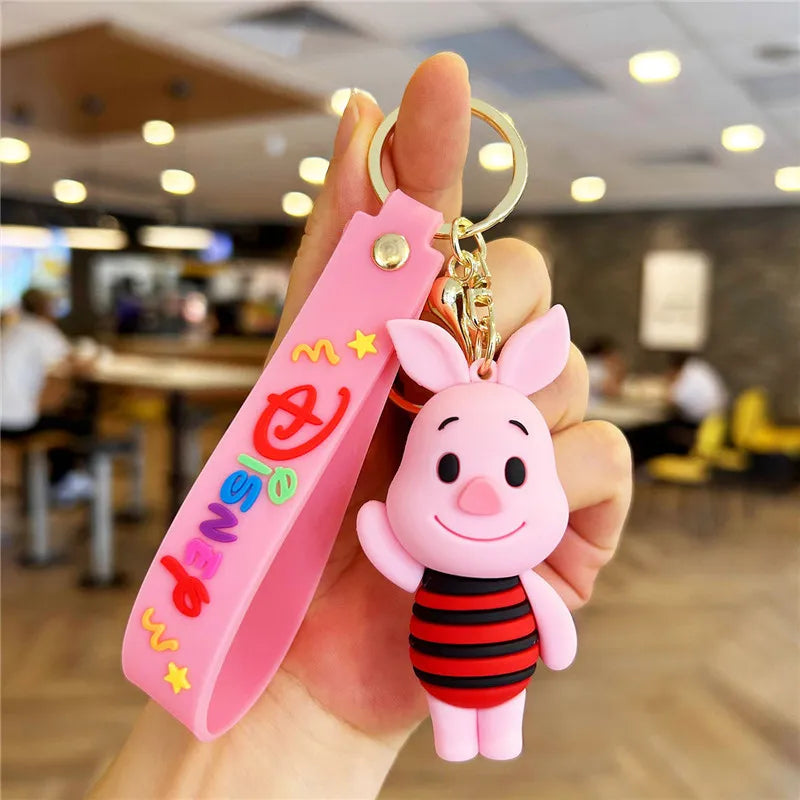 Disney Stitch Keychain 5-Pack - Cute Lilo & Stitch Keyrings, Durable Anime Keychains for Women Men Kids, Multi-Color Gift Set