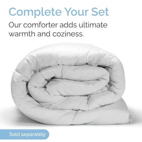 Queen Size 4 Piece Sheet Set - Comfy Breathable & Cooling Sheets - Hotel Luxury Bed Sheets for Women & Men - Deep Pockets, Easy-Fit, Extra Soft & Wrinkle Free Sheets - White Oeko-Tex Bed Sheet Set