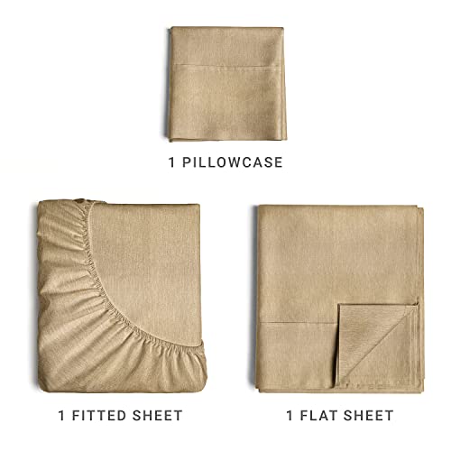 Queen Size 4 Piece Sheet Set - Comfy Breathable & Cooling Sheets - Hotel Luxury Bed Sheets for Women & Men - Deep Pockets, Easy-Fit, Extra Soft & Wrinkle Free Sheets - White Oeko-Tex Bed Sheet Set