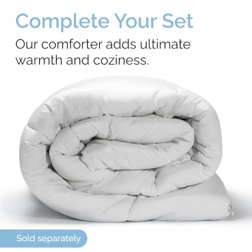Queen Size 4 Piece Sheet Set - Comfy Breathable & Cooling Sheets - Hotel Luxury Bed Sheets for Women & Men - Deep Pockets, Easy-Fit, Extra Soft & Wrinkle Free Sheets - White Oeko-Tex Bed Sheet Set