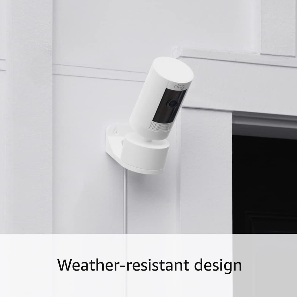 Ring Stick Up Cam Battery | Weather-Resistant Outdoor Camera, Live View, Color Night Vision, Two-way Talk, Motion alerts, Works with Alexa | Black