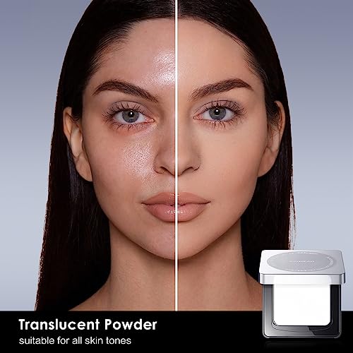 CARSLAN Waterproof Loose Setting Powder with Puff, Matte, Oil Control, Shine Free, Talc-Free Face Powder Makeup, 24H Longwear Finishing Powder, 01 for Dry skin (New Pack)